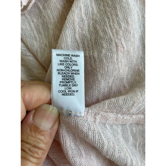 Cato Fringe Scallop Hem Crop Top Lightweight Knit Boho Cottagecore Hippie L/XL - Picture 7 of 10